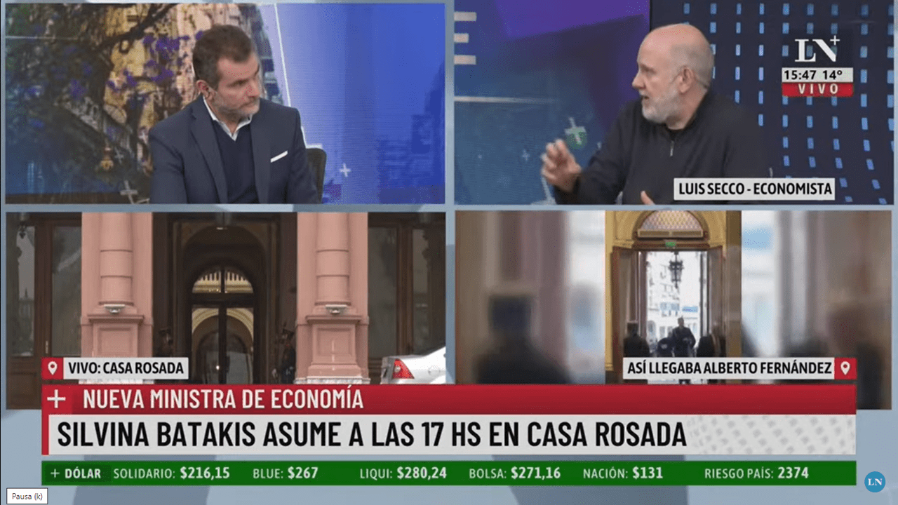 Luis Secco analizó la crisis tras la renuncia de Martín Guzmán